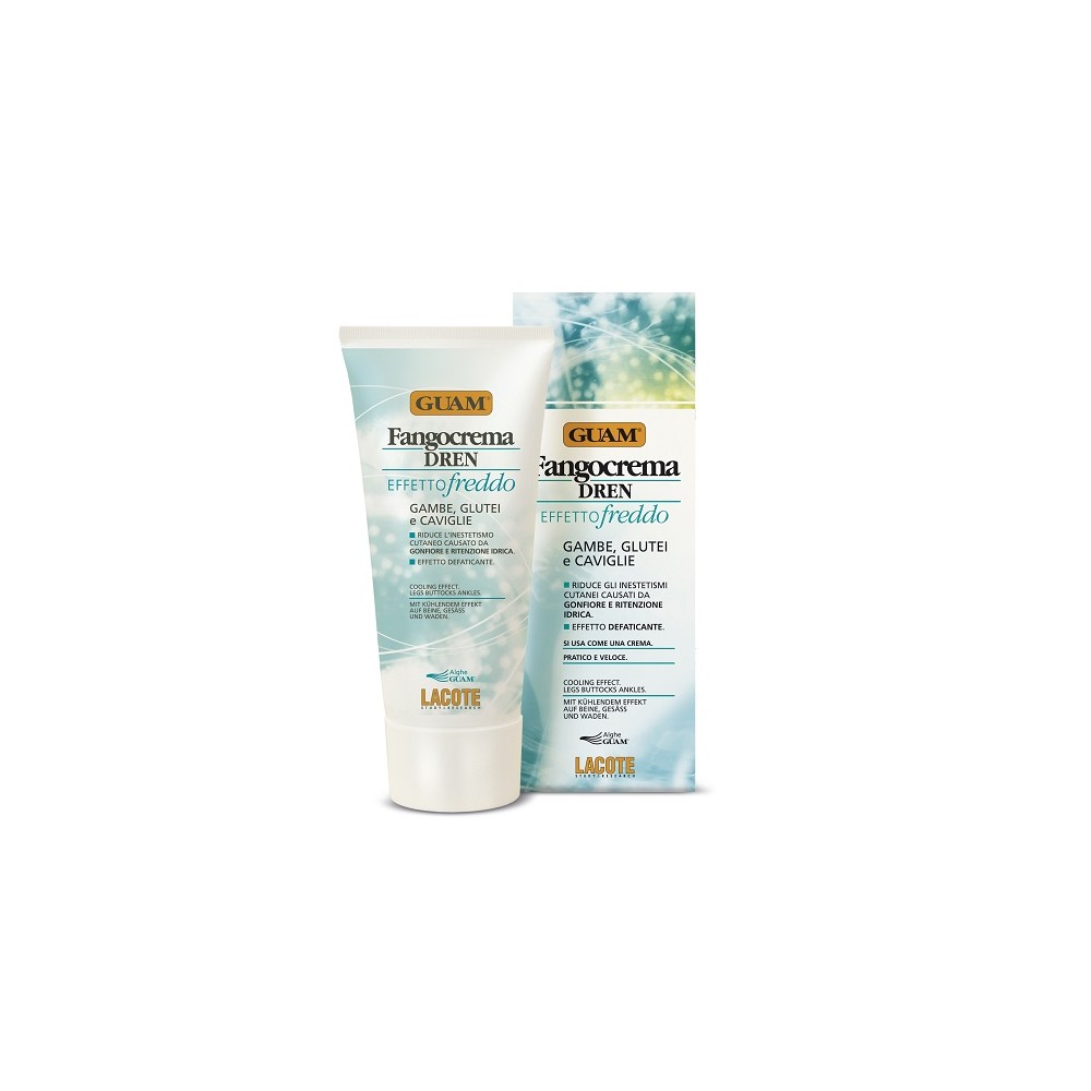 Guam Fangocrema Dren Effetto Freddo Gambe - Glutei - Caviglie 200ML 