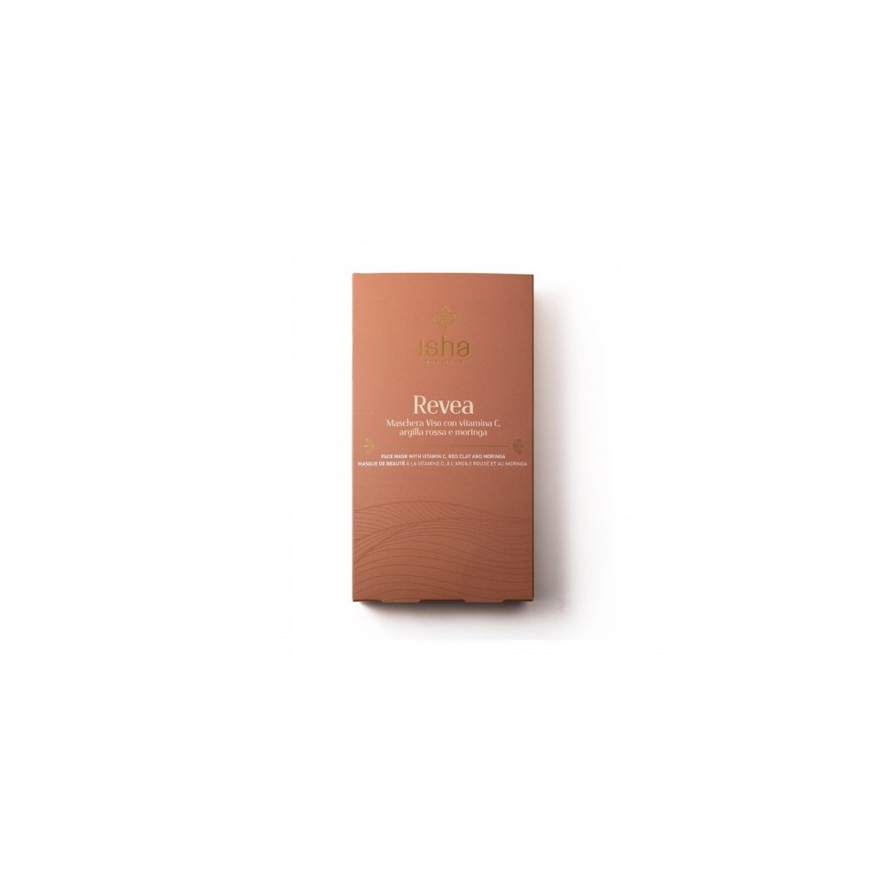 Isha Revea Maschera Viso Con Vitamina C Argilla Rossa E Moringa 100 G 