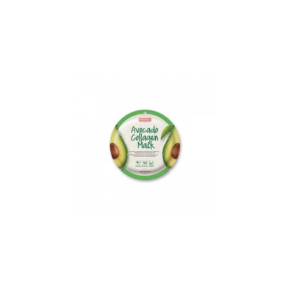Purederm Avocado Collagen Mask Maschera Viso All'Avocado 
