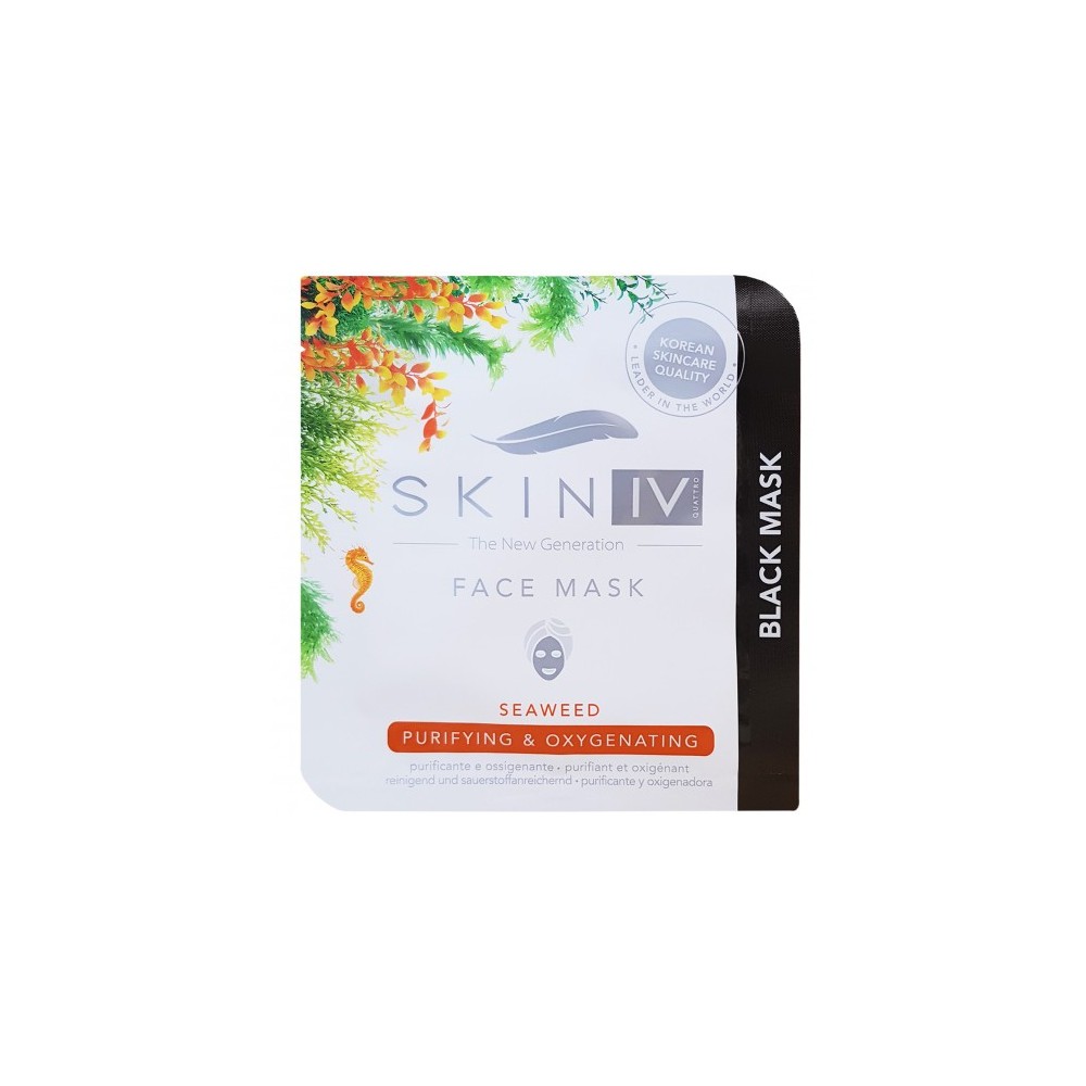Skin Iv Maschera Viso Purificante Al Carbone Di Bambù 