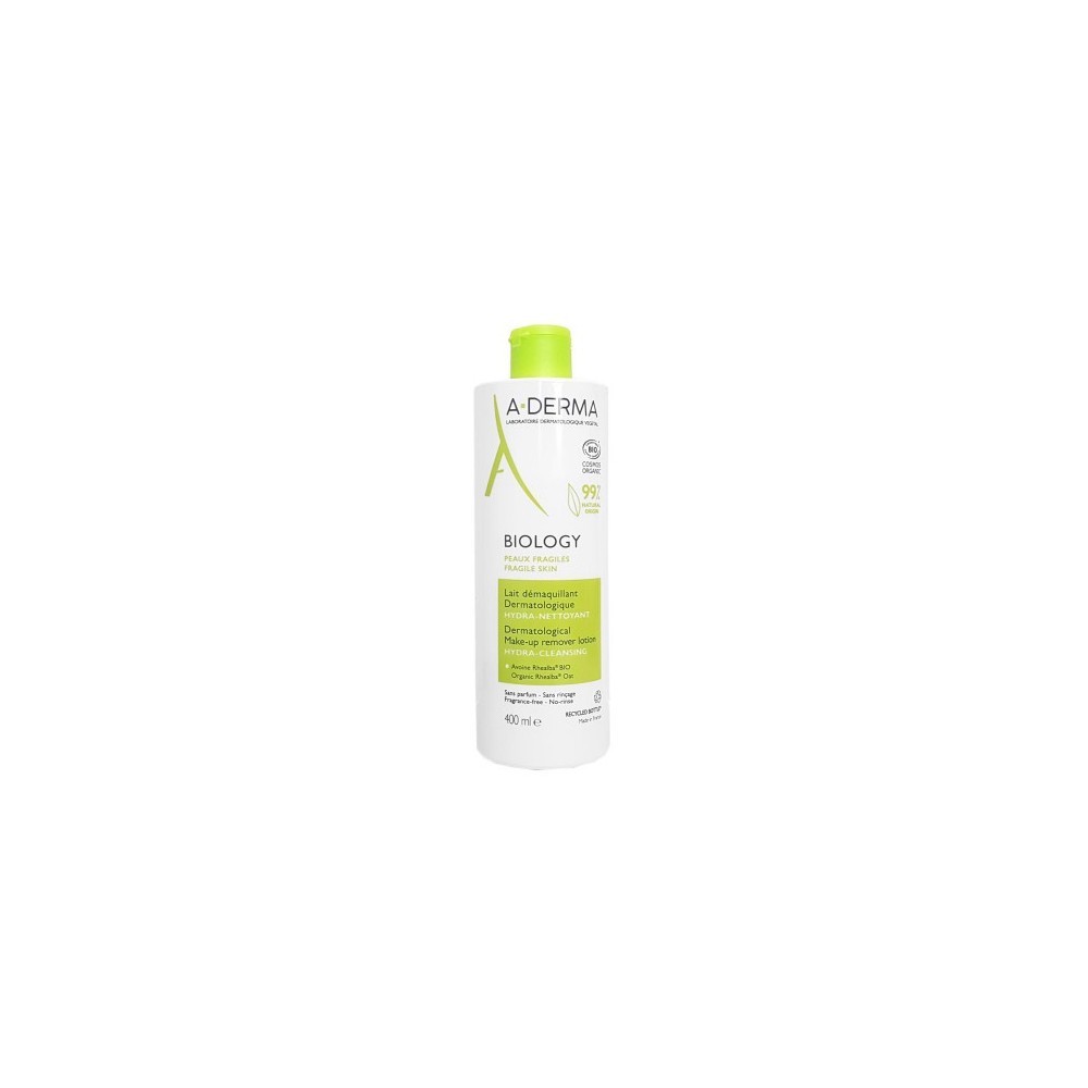 Aderma Biology Latte Struccante Dermatologico Idra-Detergente 400 Ml 