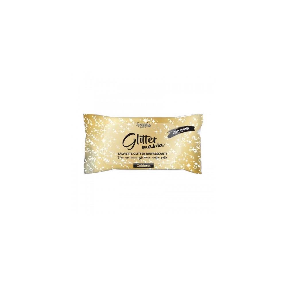 Speedy Care Glitter Mania Goldness 10 Salviette Glitter Rinfrescanti 