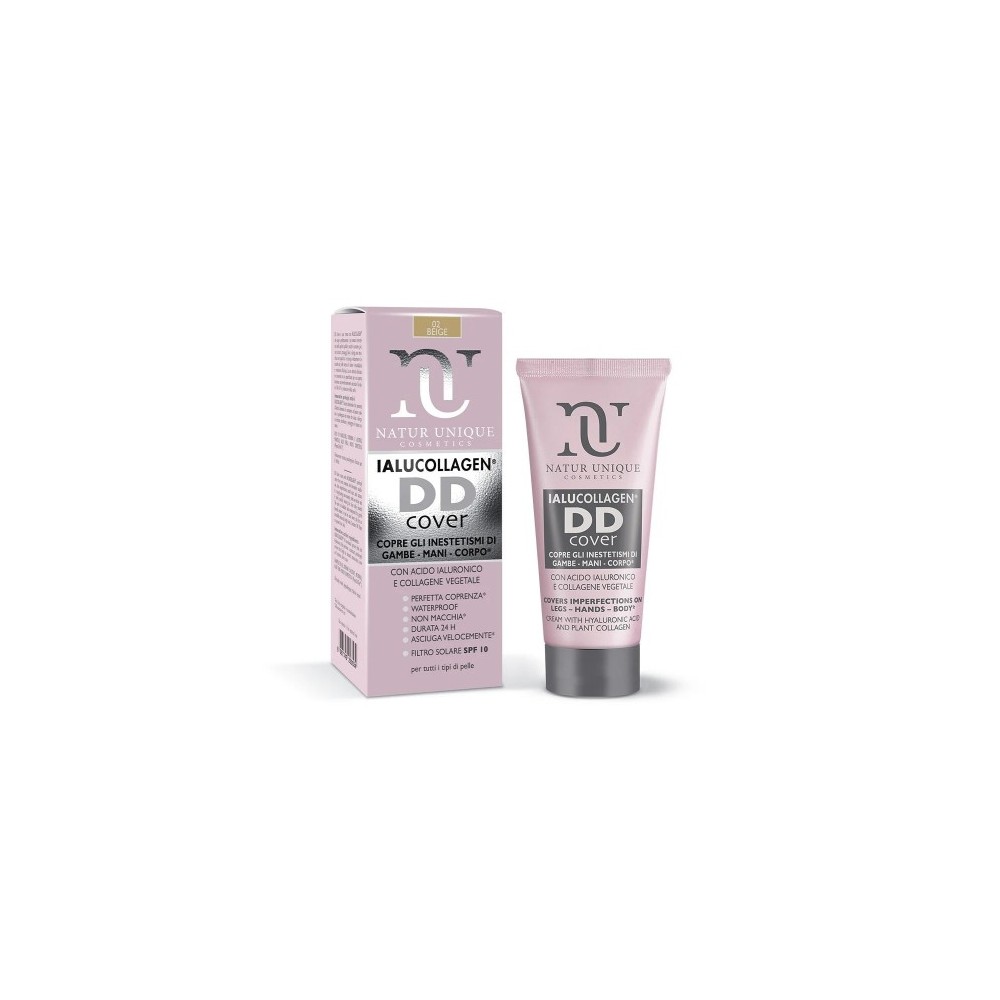 Natur Unique Ialucollagen DD Cover Crema Correttiva Per Mani, Gambe E Corpo N. 02 Beige 