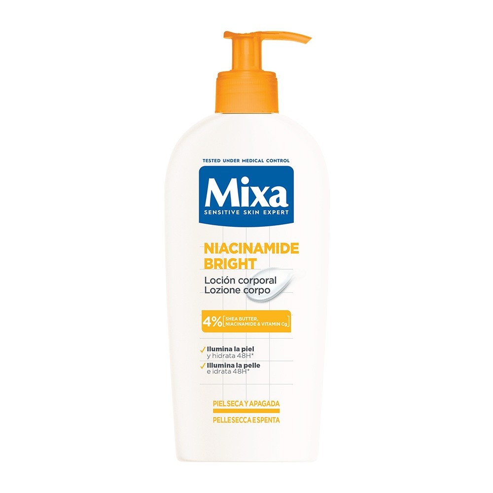 Mixa Niacinamide Bright Lozione Corpo Idratante Illuminante 250 ml 
