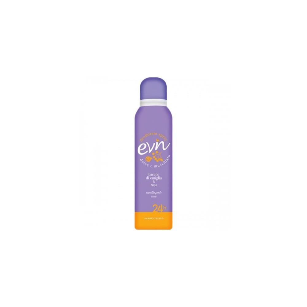 Evin Bacche Di Vaniglia E Rosa Deodorante 150 Ml Spray 