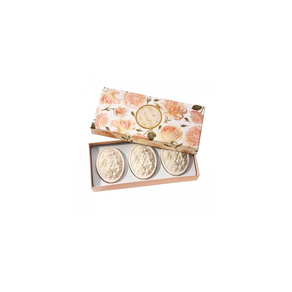 Saponificio Artigianale Fiorentino Rose Blossom Set Saponi Artigianali 3x125 G 
