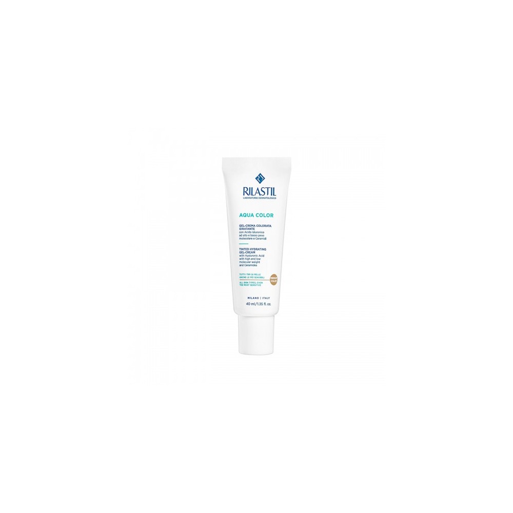 Rilastil Aqua Color Gel-Crema Colorara Idratante Viso Medium 40 Ml 