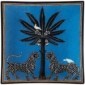 Ortigia Idee Regalo Piatto Grande Di Vetro Mosaico Blu