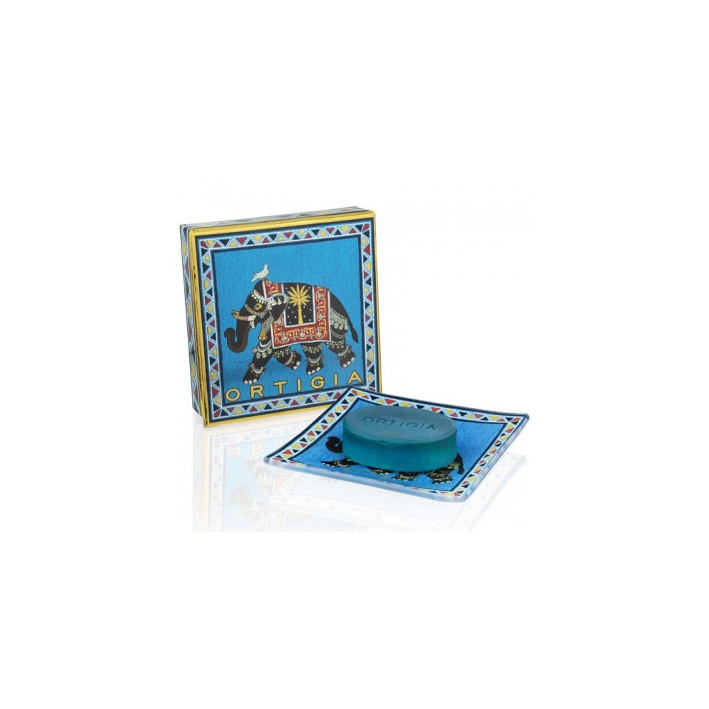Ortigia Sandalo Piattino Vetro Con Sapone 40 G 