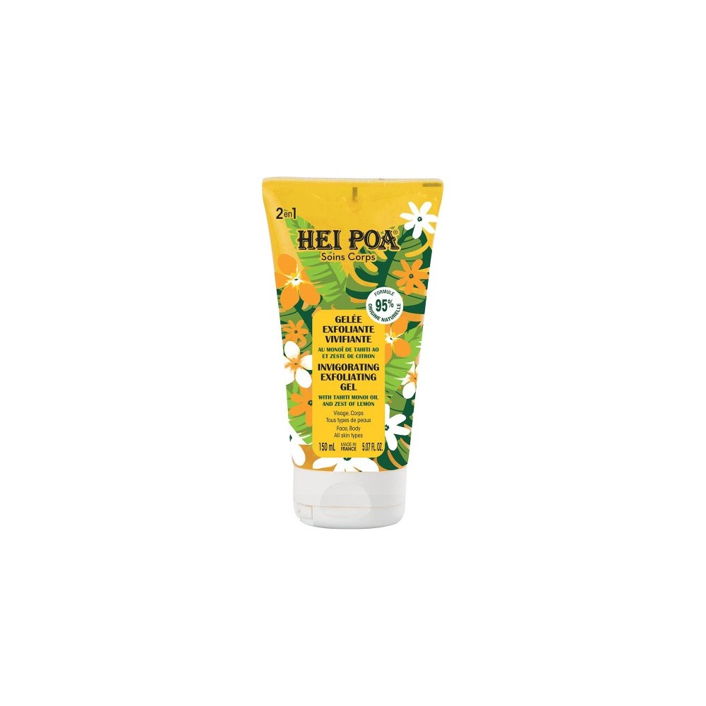 Hei Poa Soins Corps Gelée Exfoliante Vivifiante Au Monoï E Tahiti 100 Ml 