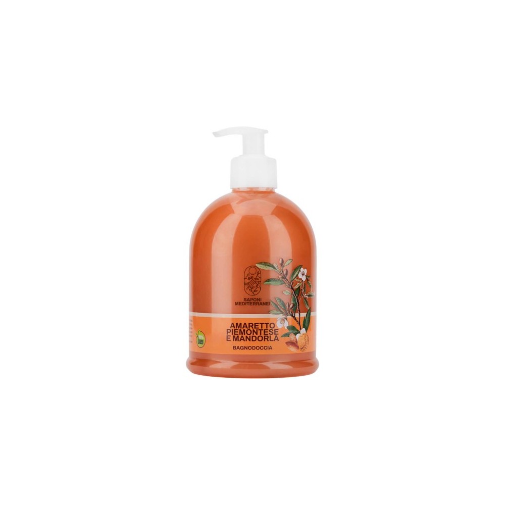 Saponi Mediterranei Amaretto Piemontese E Mandorla Bagnodoccia 500 Ml 