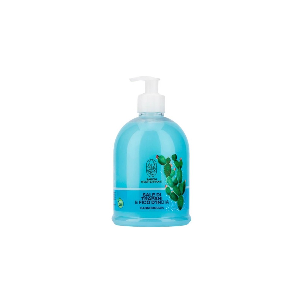 Saponi Mediterranei Sale Di Trapani E Fico D'India Bagnodoccia 500 Ml 