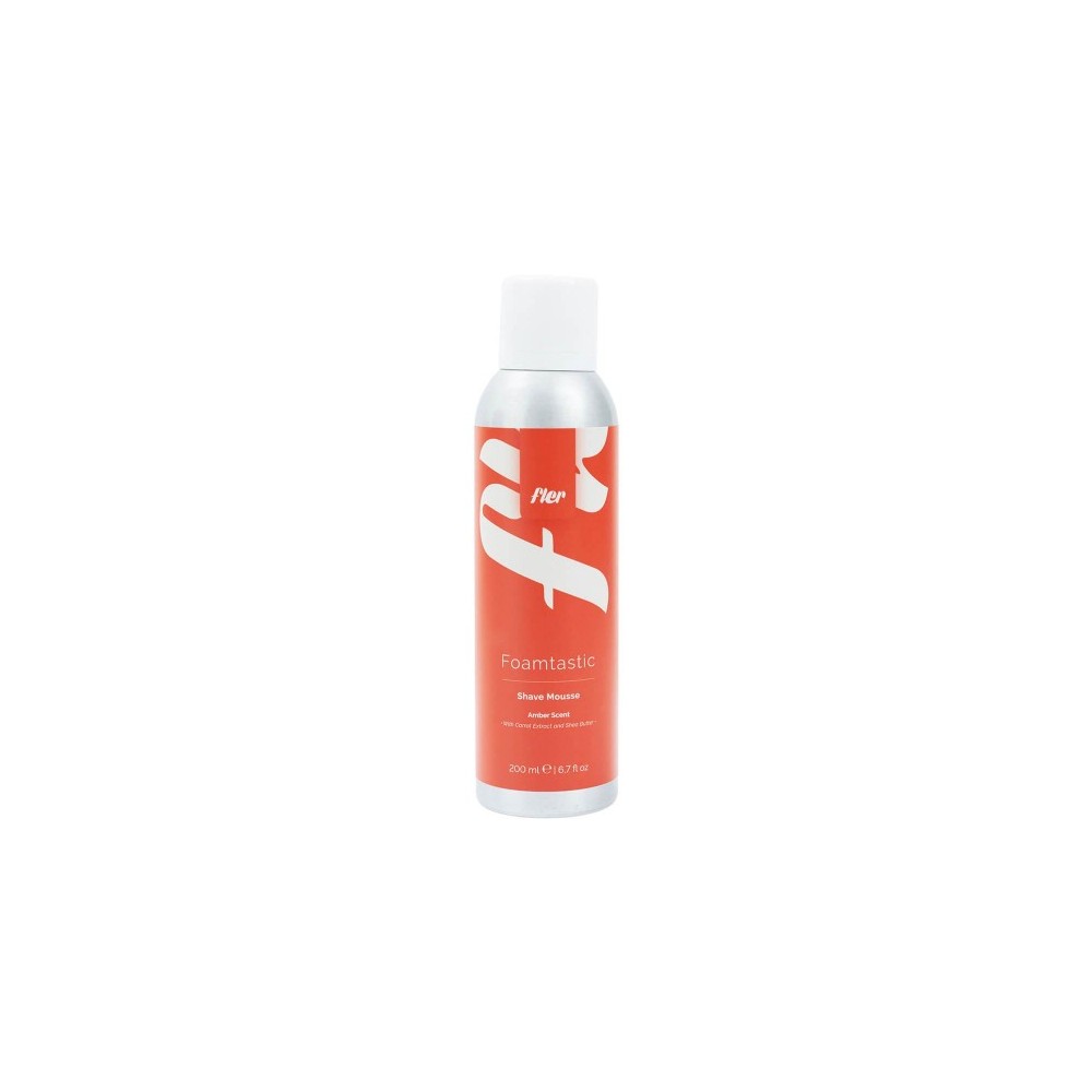 Fler Foamtastic Amber Shave Mousse With Carrot Extract & Shea Butter 200 Ml 