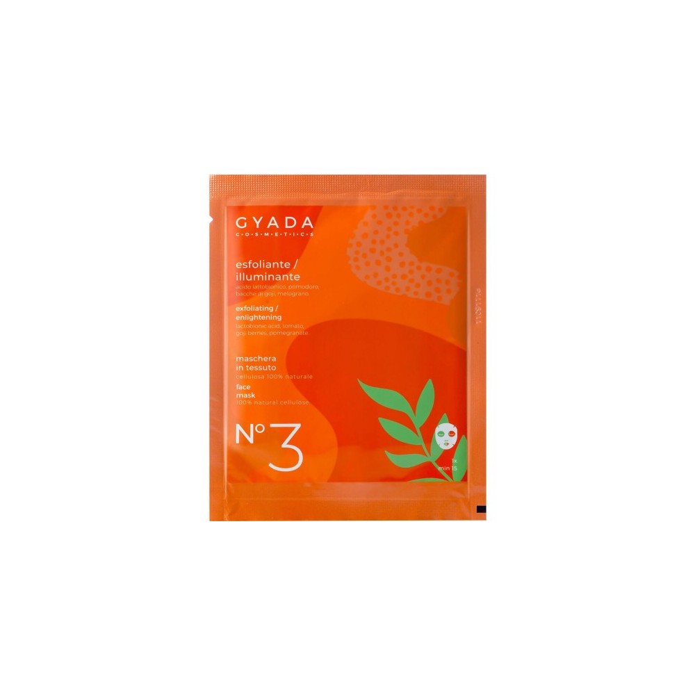 Gyada Cosmetics N3 Maschera In Tessuto Esfoliante Illuminante 15 Ml 