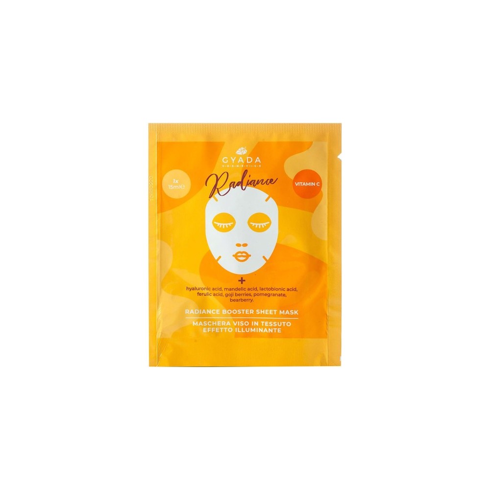 Gyada Cosmetics Radiance Maschera Viso In Tessuto Effetto Illuminante 15 Ml 