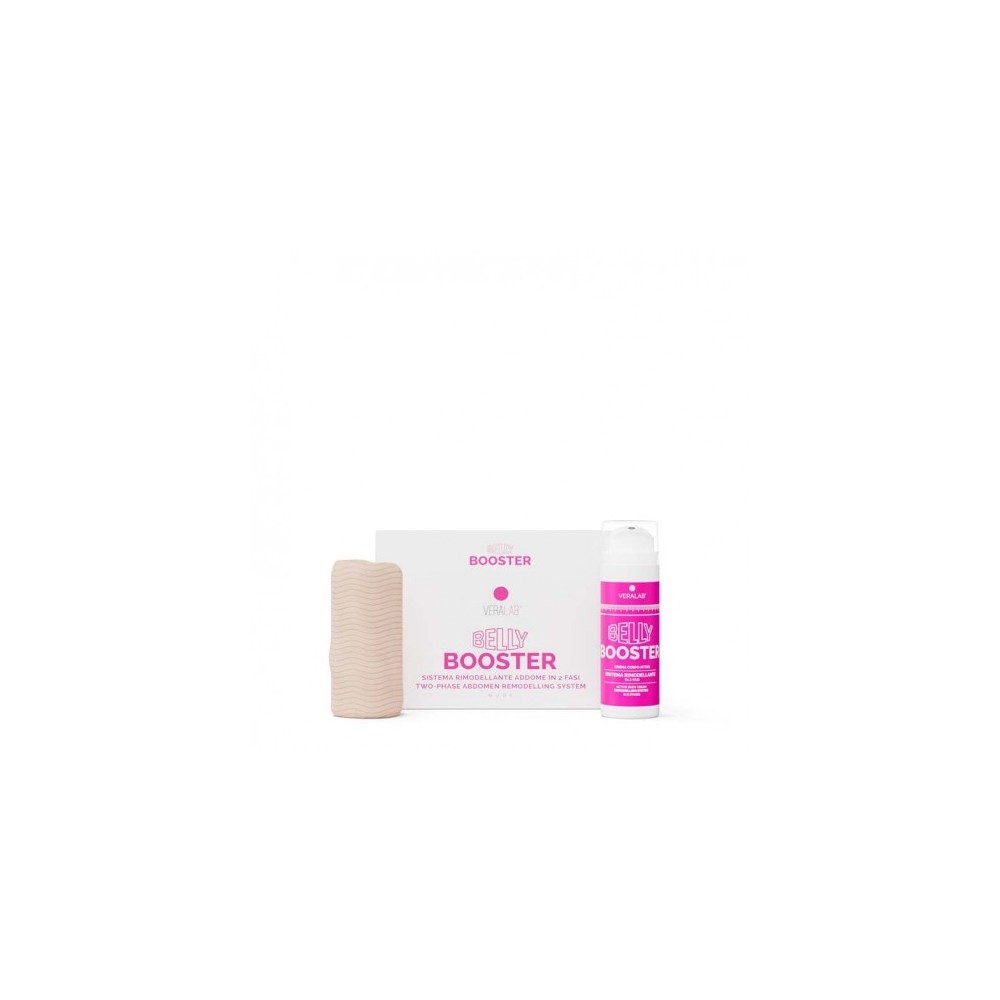 Veralab Belly Booster - Sistema Rimodellante Addome In 2 Fasi Con Guaina Micro-Massaggiante Nude Taglia M/L 