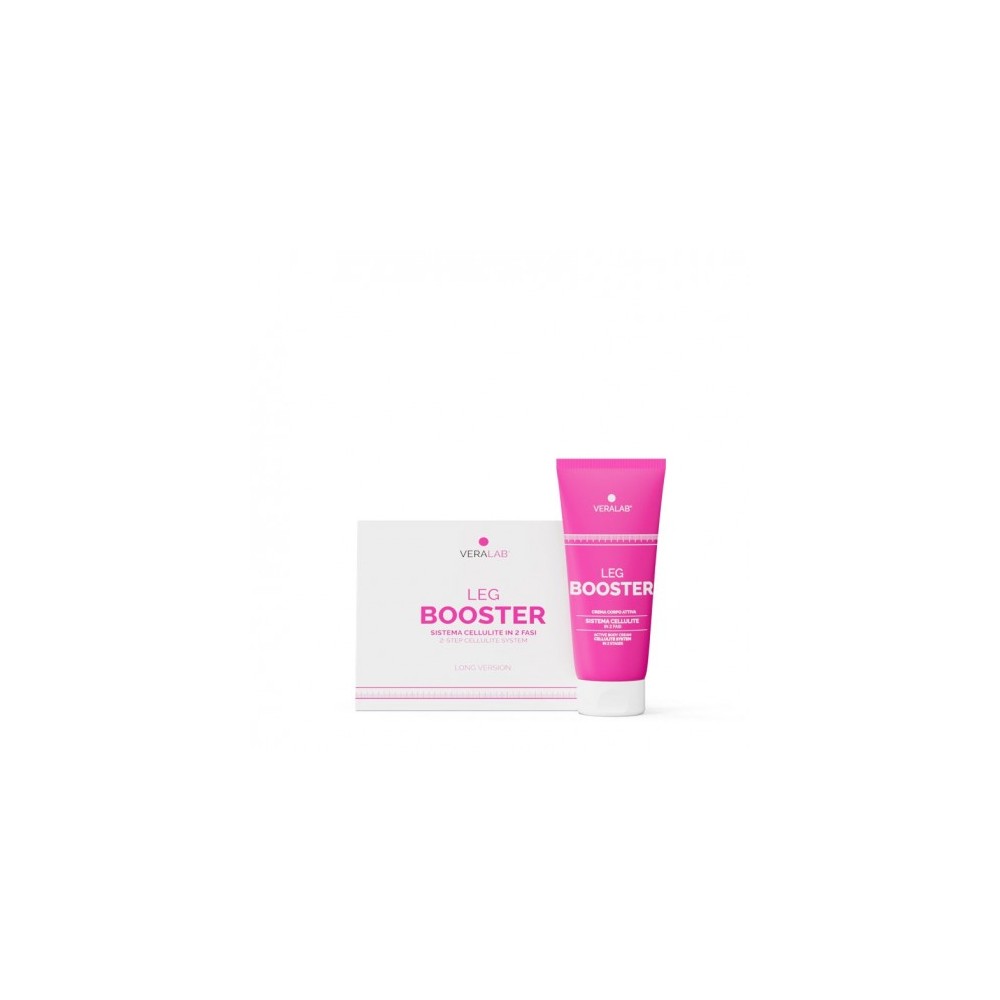 Veralab Leg Booster - Sistema Rimodellante Anticellulite 2 Fasi Con Crema E Guaina Corsaro Taglia L 