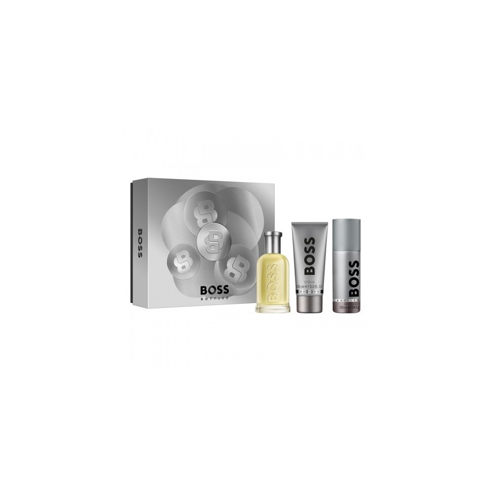 Hugo Boss Bottled - Eau De Toilette Uomo 100 Ml + Gel Doccia 100 Ml + Deodorante Spray 150 Ml 