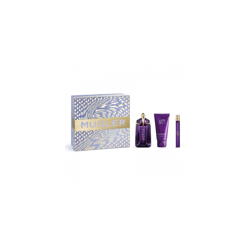 Mugler Alien - Eau De Parfum Donna 60 Ml + Lozione Corpo 50 Ml + Eau De Parfum 10 Ml 