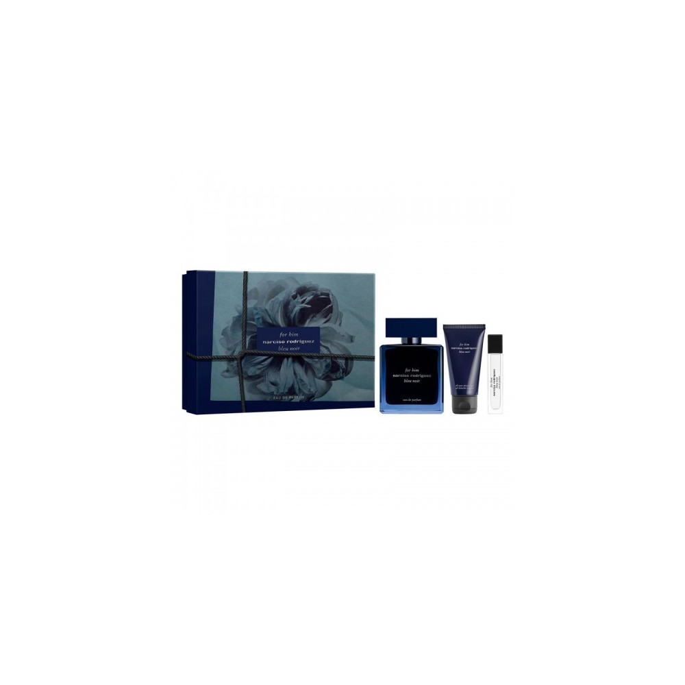 Narciso Rodriguez For Him Bleu Noir - Eau de Parfum 100 ml + Gel Doccia 50 ml + Eau de Parfum 10 ml 