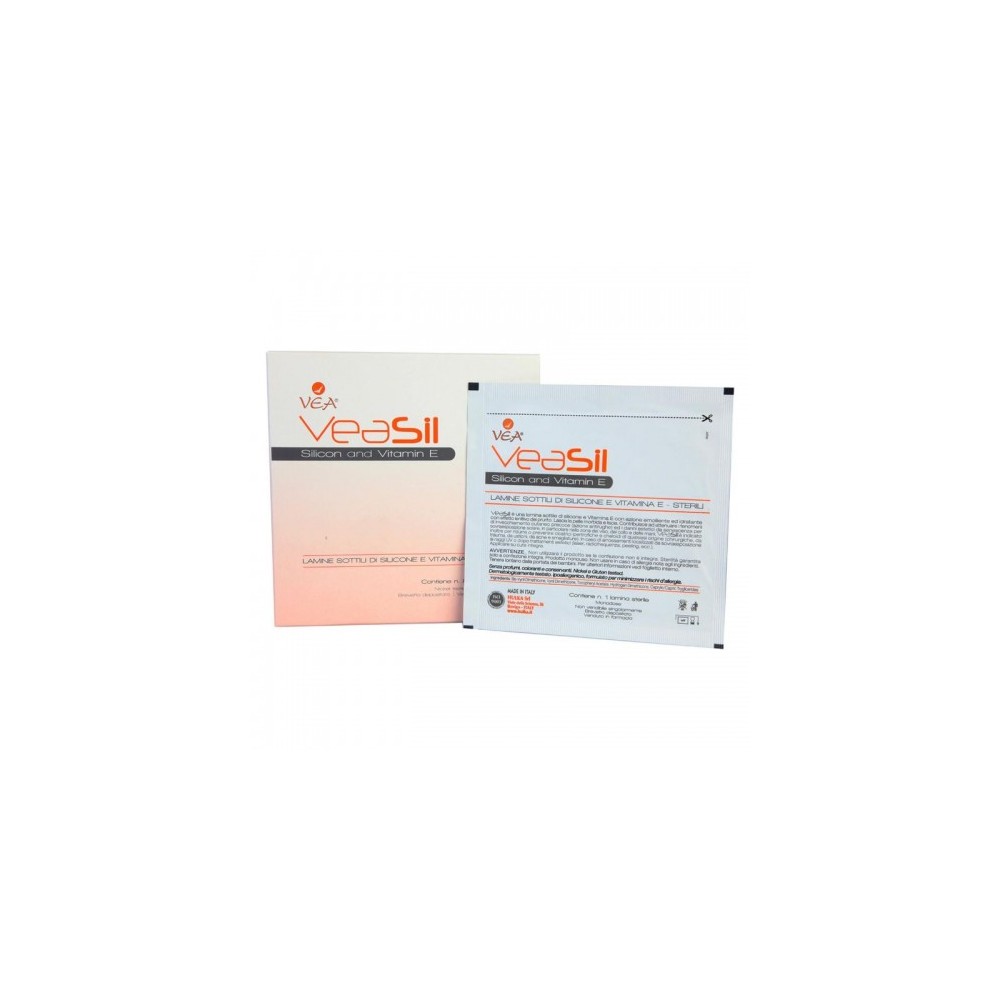 Vea Sil - 8 Lamine Non Adesiva Con Silicone E Vitamina E Per Cicatrici E Invecchiamento Cutaneo 