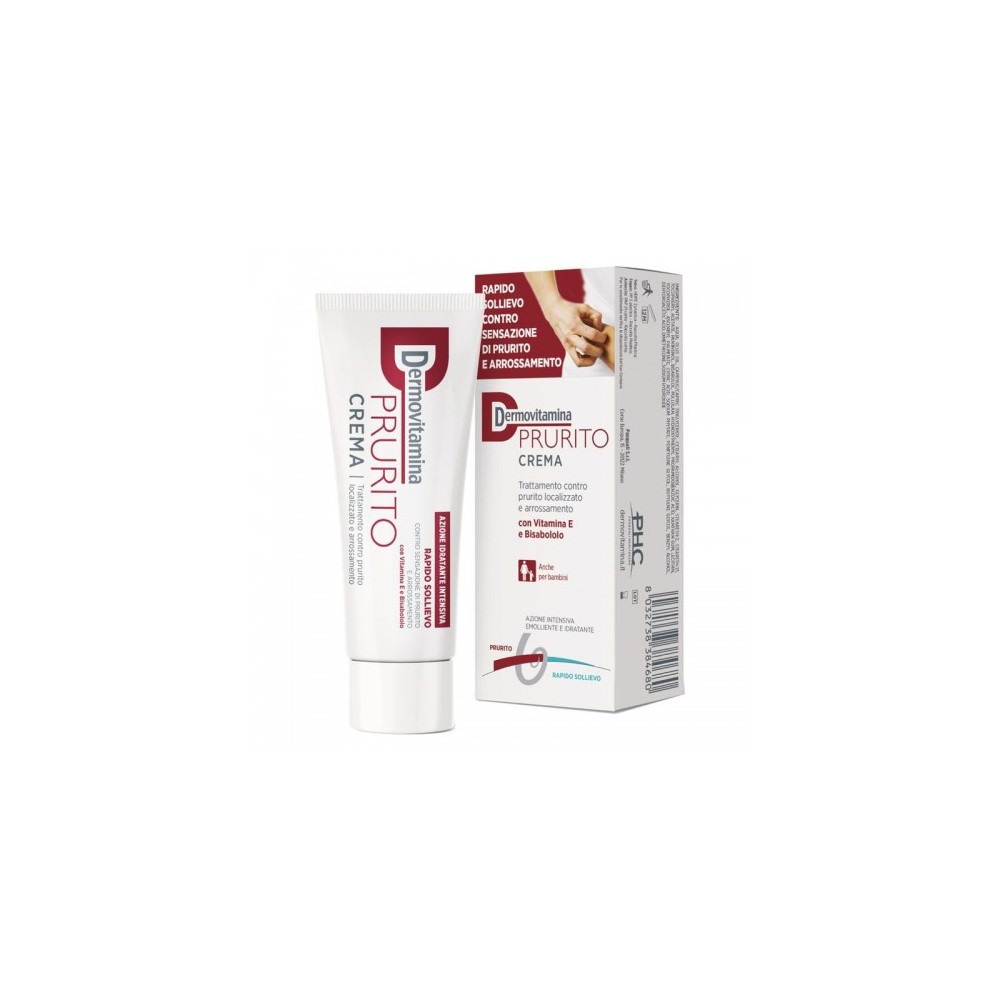 Pasquali Dermovitamina Prurito Crema - Trattamento Lenitivo Anti-Prurito 30 Ml 