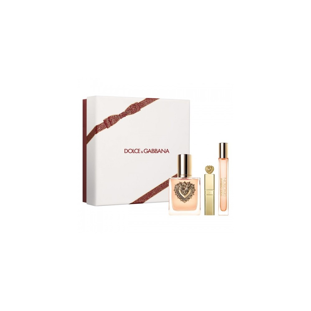 Dolce & Gabbana Cofanetto Devotion - Eau De Parfum Donna 50 Ml + Eau De Parfum Travel Spray 10 Ml + Mini Mascara Black 