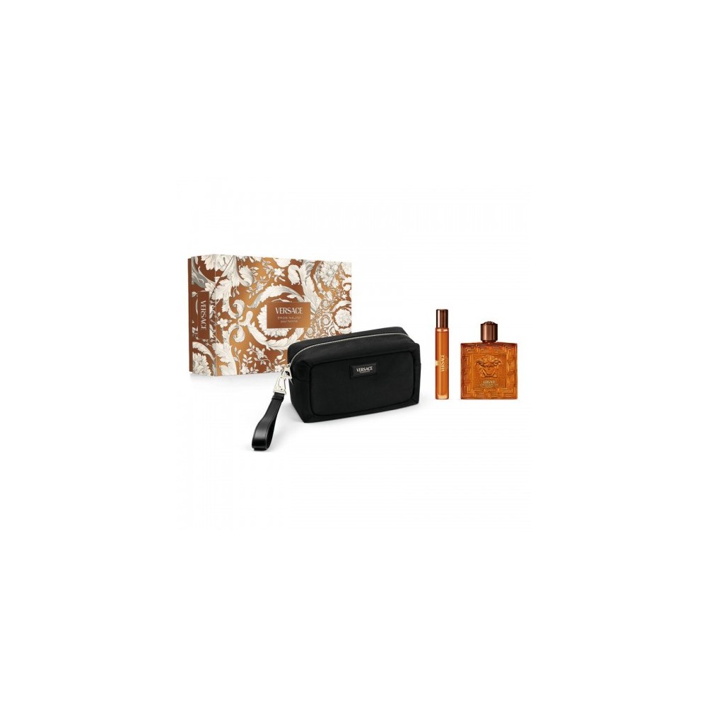 Versace Eros Najim Pour Homme - Edp 100 Ml + Edp Travel Spray 10 Ml + Trousse 