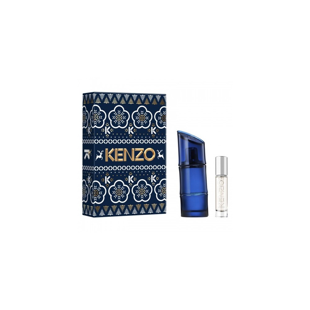 Kenzo Homme Intense - Edt 60 Ml Vapo + Travel Spray Ricaricabile 10 Ml 