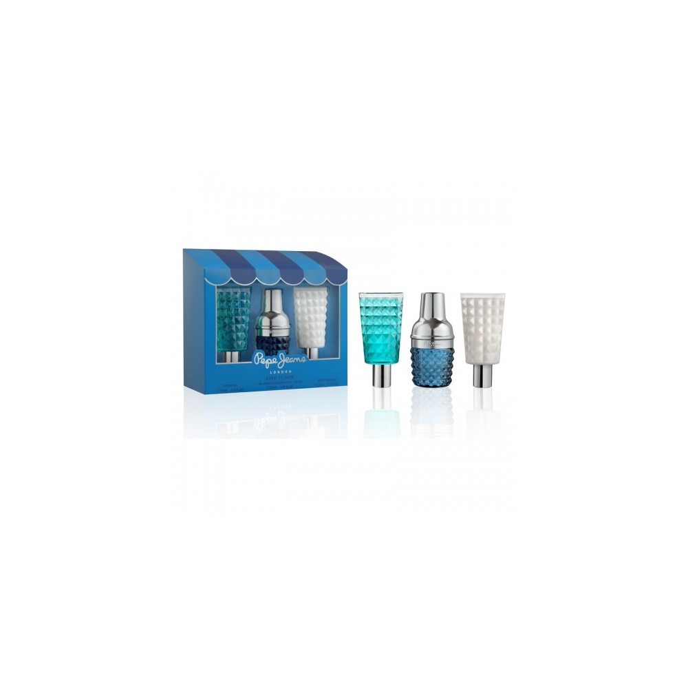 Pepe Jeans Cofanetto London Life Is Now For Him - Eau De Parfum Uomo 30 Ml + Shower Gel 50 Ml + After Shave Balm 50 Ml 