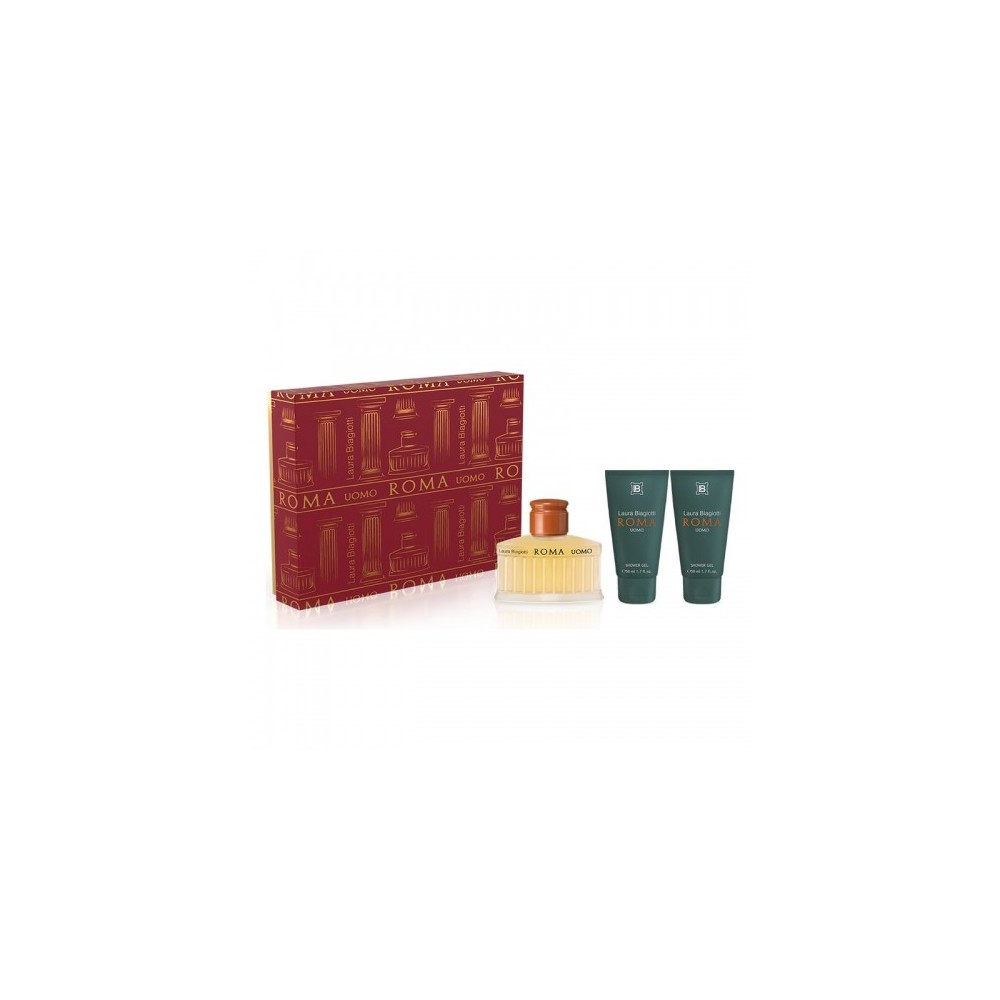Biagiotti Roma Uomo - Eau De Toilette 75 Ml + 2 Shower Gel da 50 Ml 