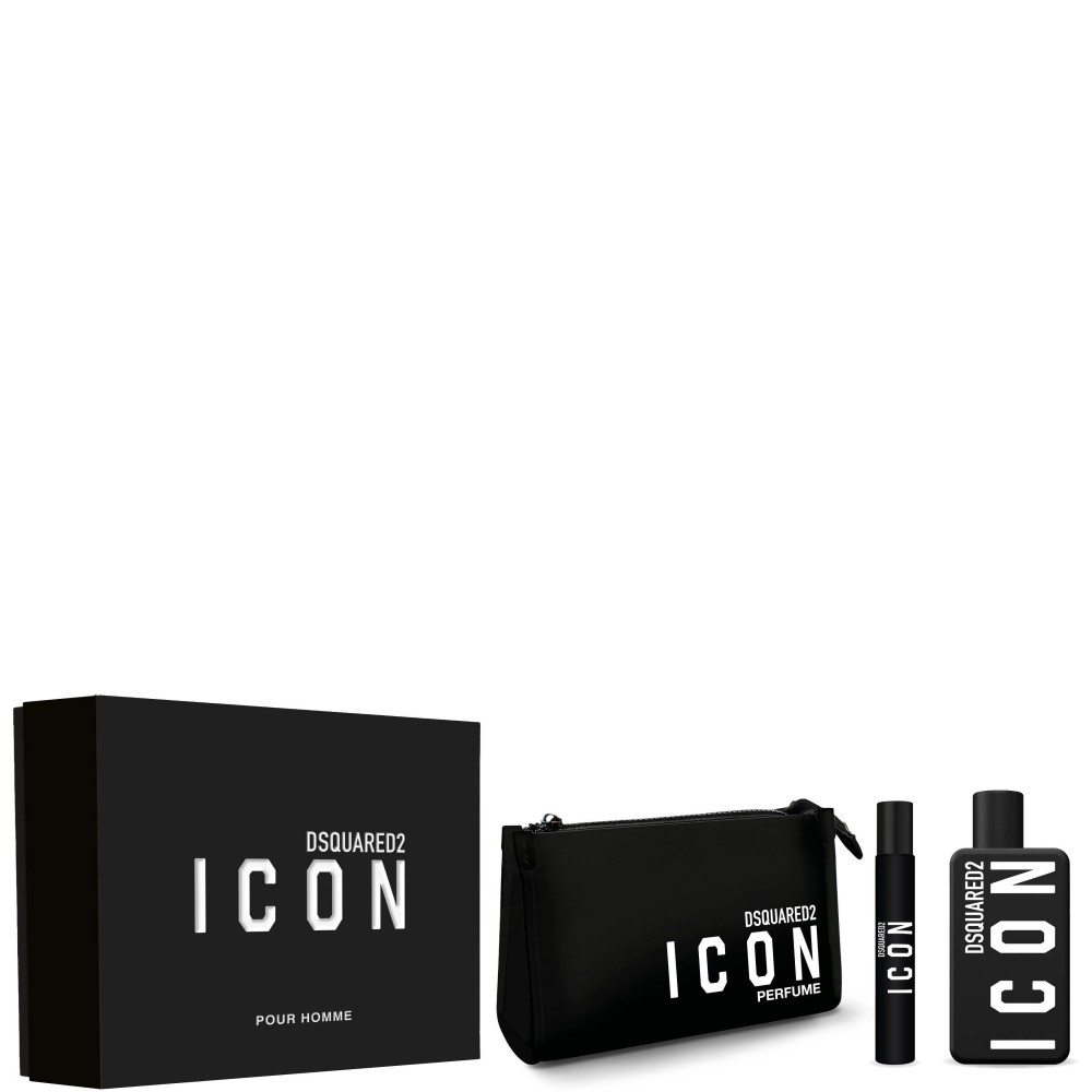 Dsquared2 Icon Pour Homme - Eau De Parfum 100 Ml Vapo + Eau De Parfum Travel Spray 10 Ml + Pochette 