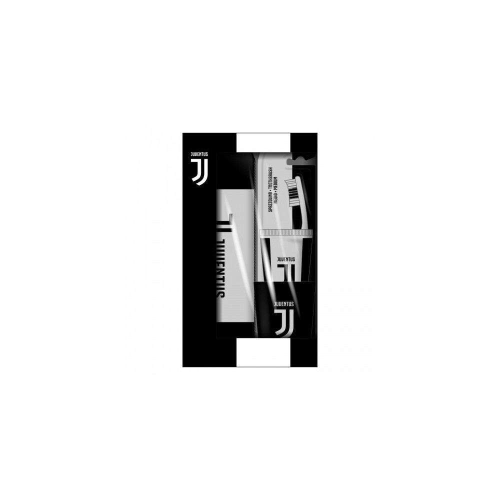 Juventus Cofanetto - Spazzolino da Denti + Dentifricio + Bicchiere 