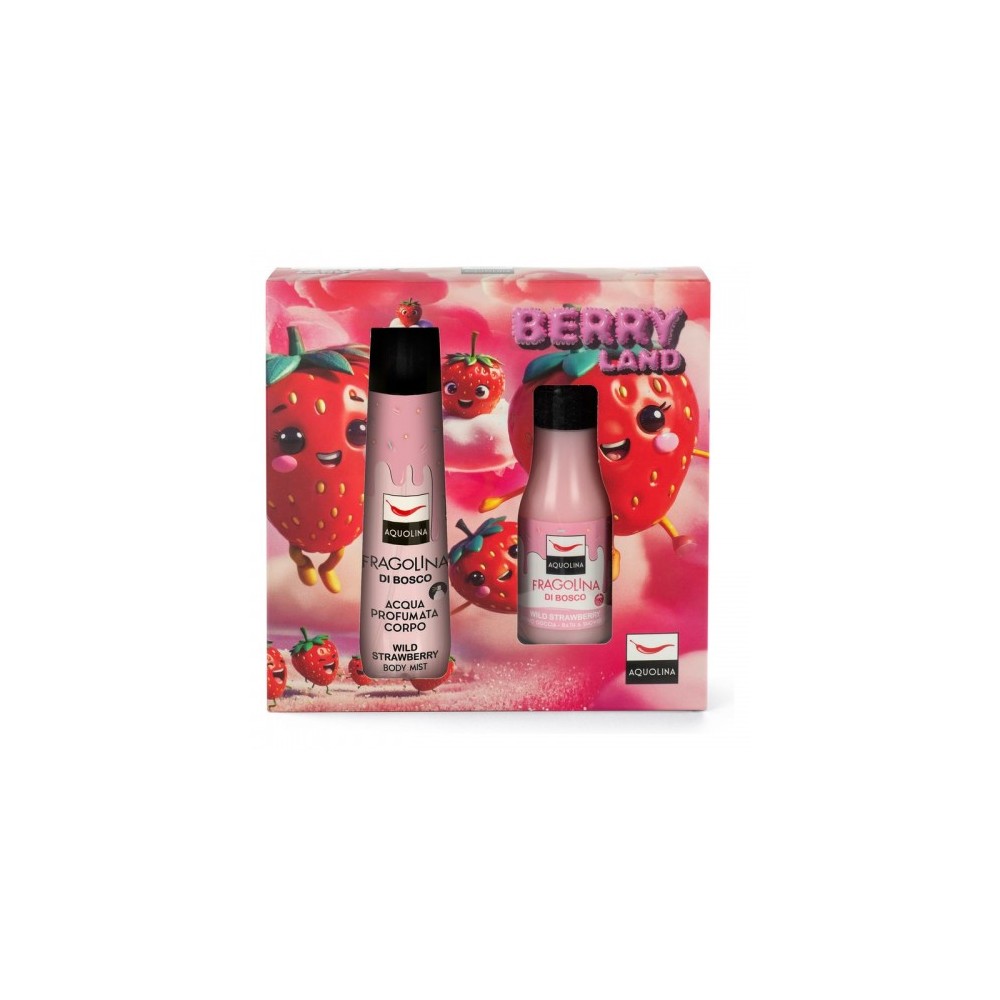 Aquolina Berry Land Fragolina Di Bosco - Acqua Corpo 150 Ml + Bagno Doccia 125 Ml 