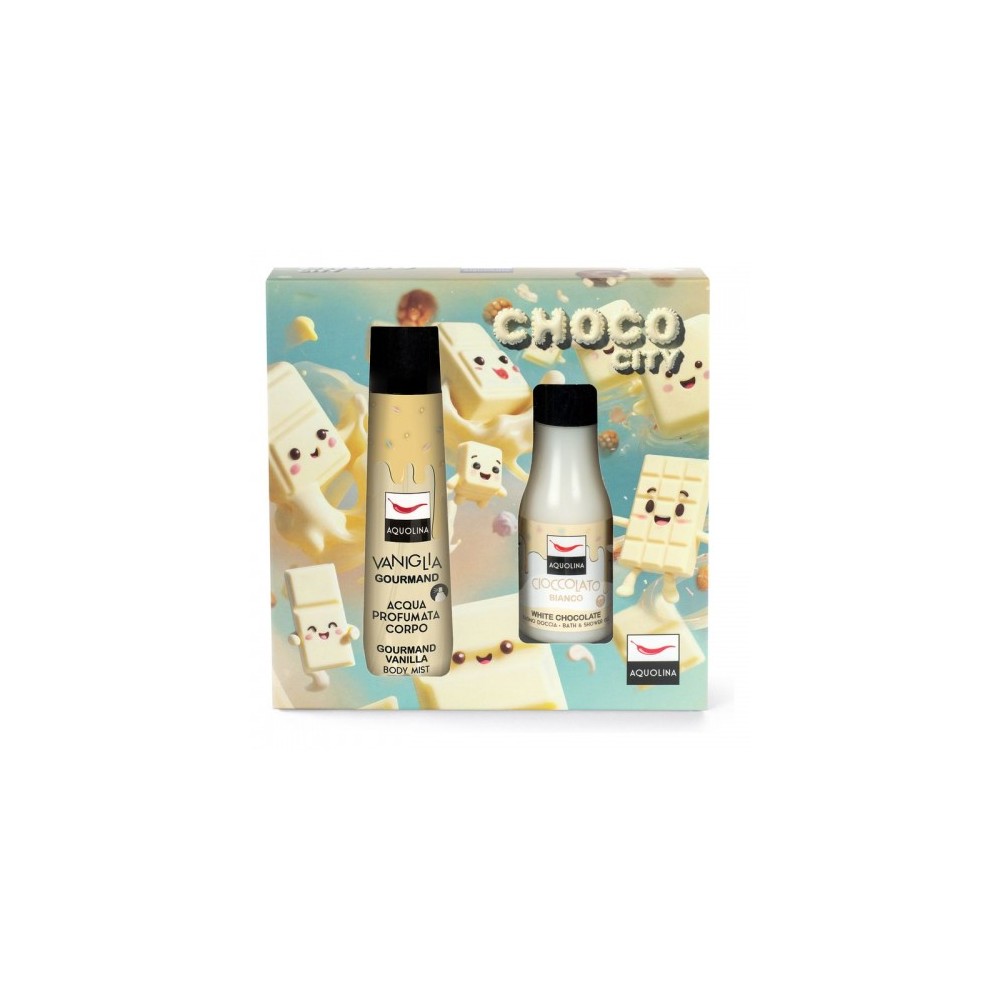 Aquolina Choco City Cioccolato Bianco - Acqua Corpo 150 Ml + Bagno Doccia 125 Ml 