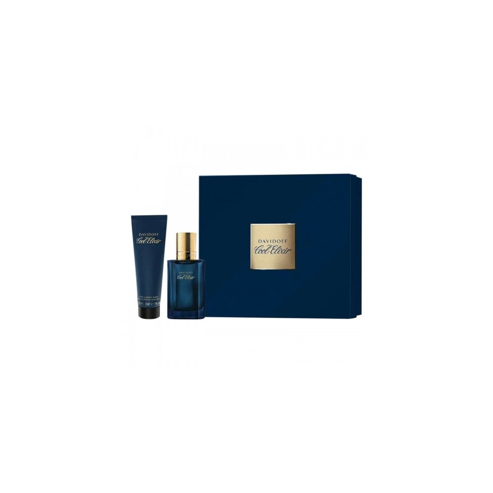 Davidoff Cool Elixir - Parfum Intense 50 Ml + Detergente Corpo E Capelli 75 Ml 