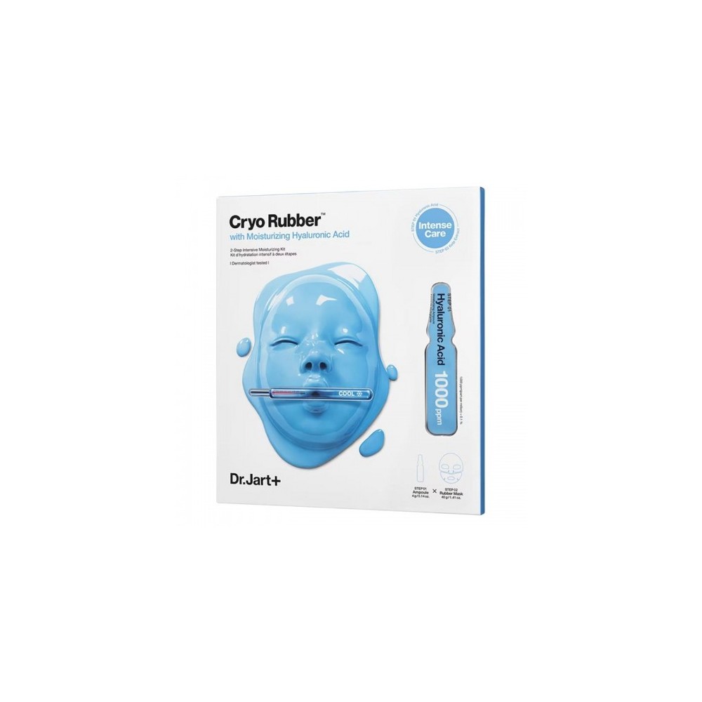 Dr.Jart+ Cryo Rubber with Moisturizing Hyaluronic Acid - Maschera Viso + Ampolla Concentrata 