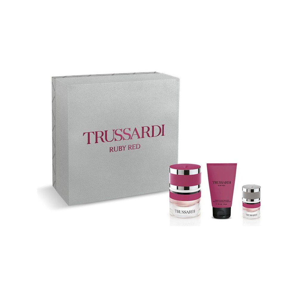 Trussardi Ruby Red - Edp Donna 30 Ml + Body Emulsion 30 Ml + Donna Edp Miniatura 7 Ml 