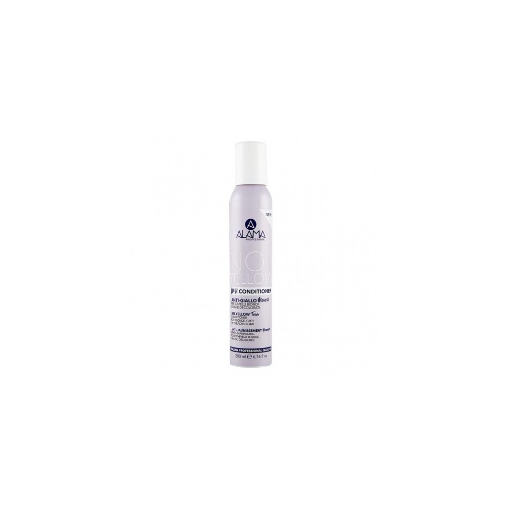 Alama No Yellow Conditioner - Mousse Antigiallo Per Capelli Biondi Grigi e Decolorati 200 ml 