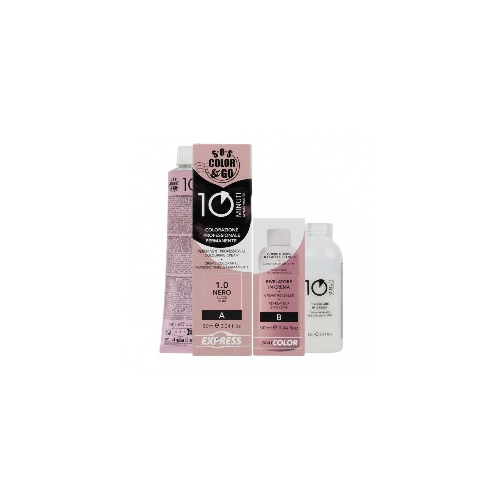 Alama Sos Color&Go Colorazione Permanente In 10 Minuti - 1.0 Nero 