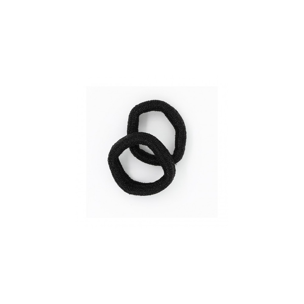 Ib Fashion Hair 830 Nero Lucio - 2 Elastici per Capelli  