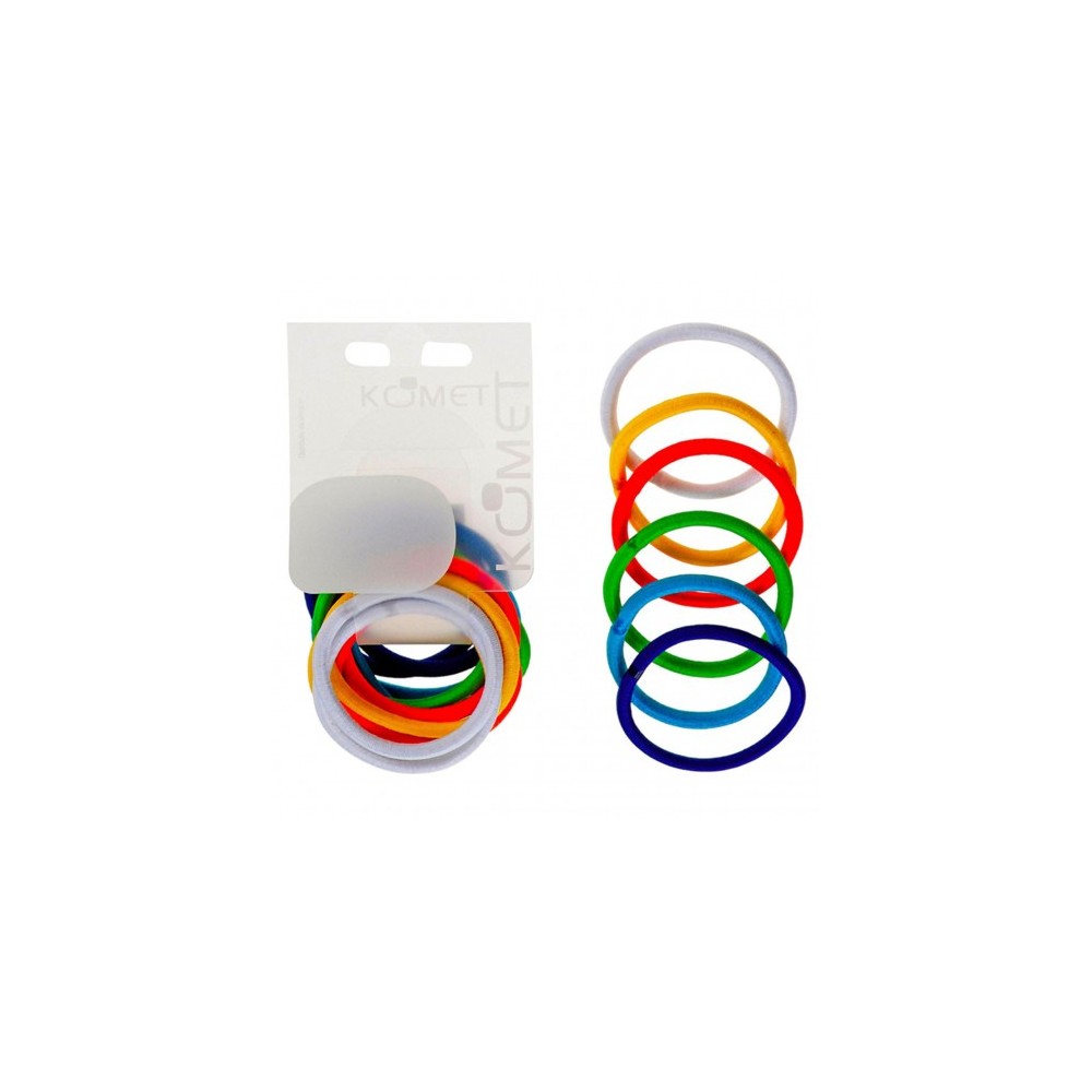 Komet 455 - 12 Elastici Colorati Per Capelli 