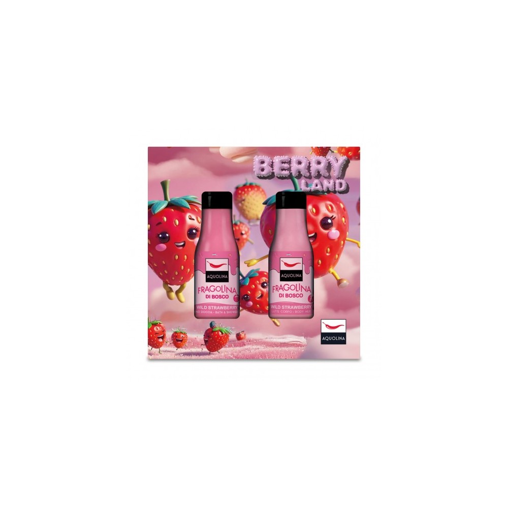 Aquolina Berry Land Fragolina - Bagno Doccia 125 ml + Latte Corpo 125 ml 