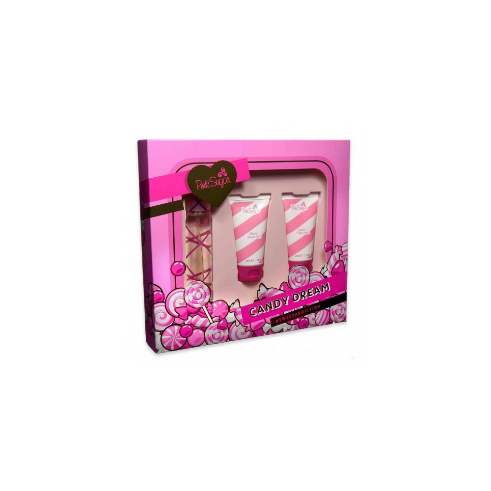 Aquolina Pink Sugar Candy Dream - Edt 50 Ml + Gel doccia 50 Ml + Latte Corpo 50 Ml 