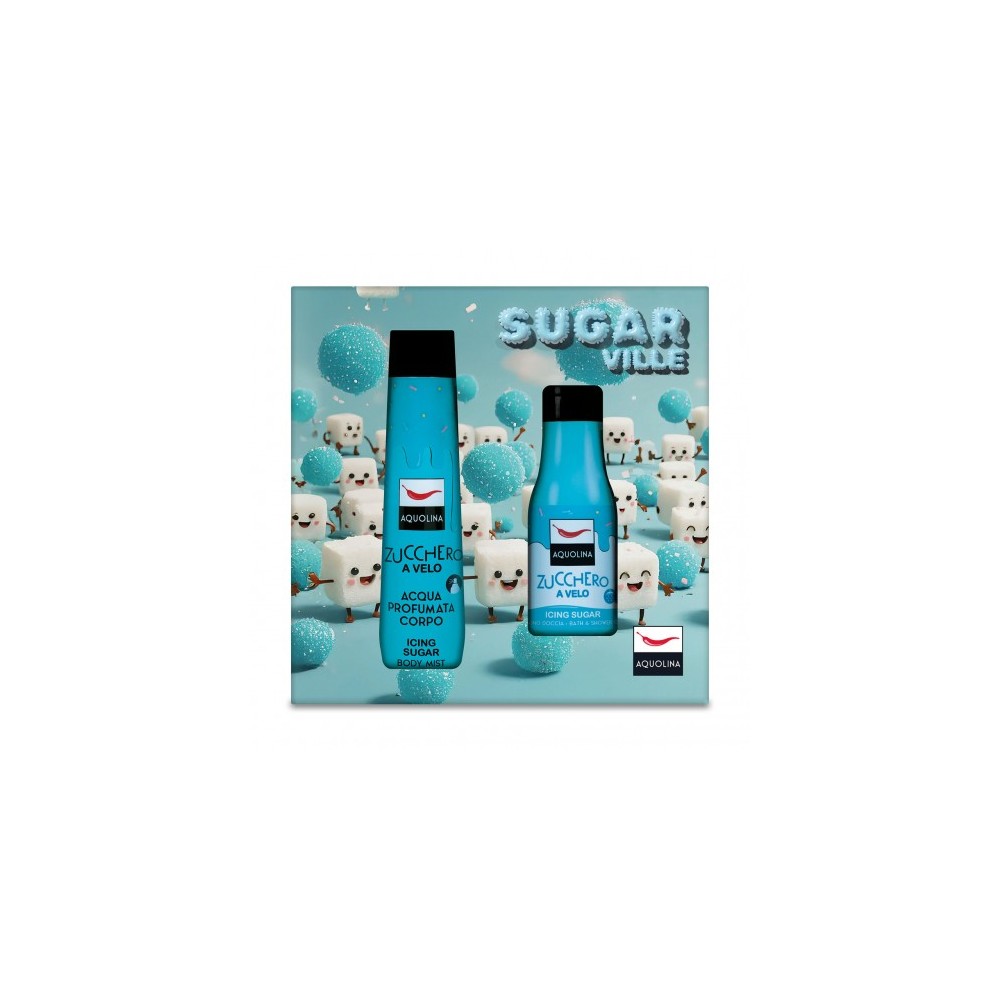 Aquolina Sugar Ville Zucchero A Velo - Shower Gel 125 ml + Body Mist 150 ml 