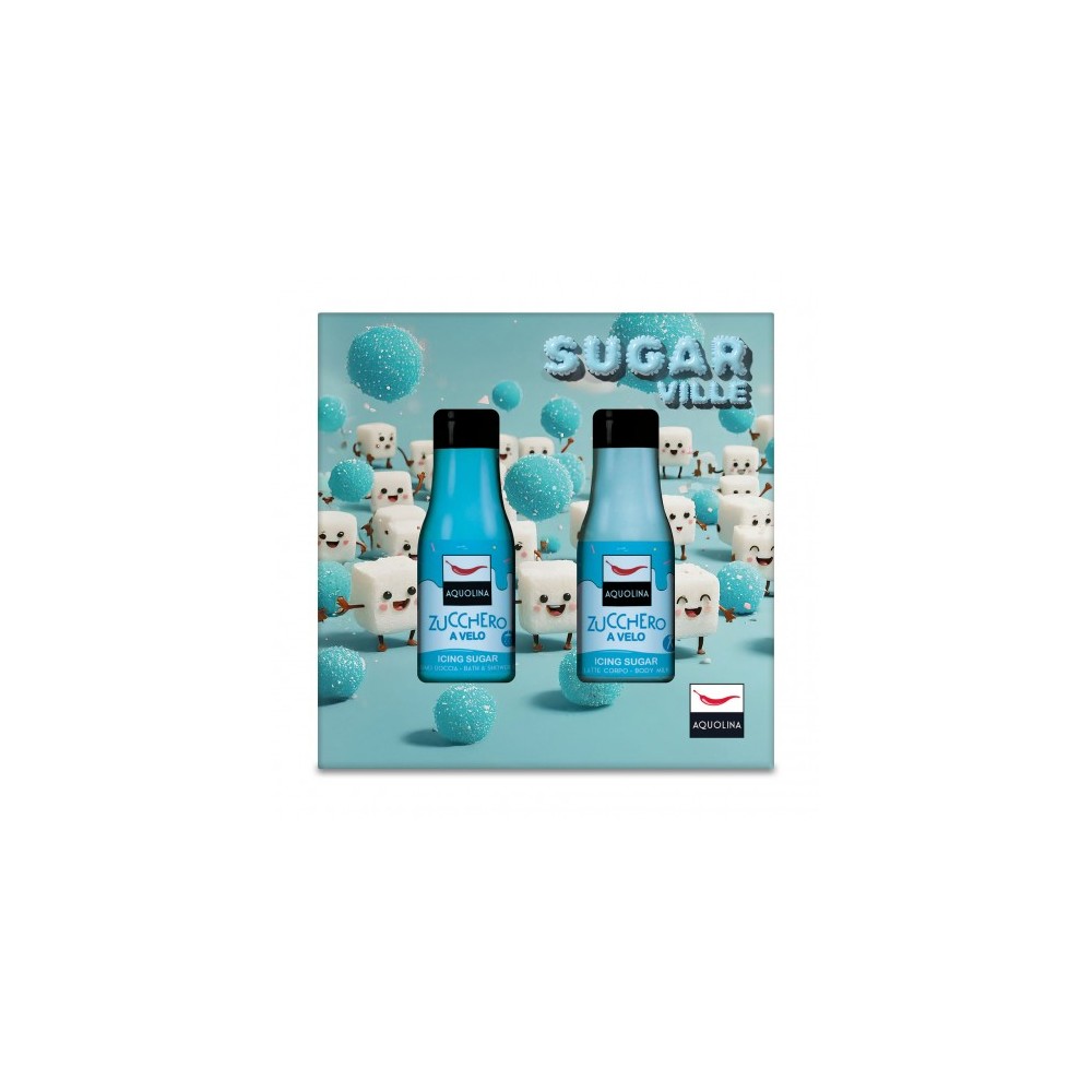 Aquolina Sugar Ville Zucchero A Velo - Bagnodoccia 125 ml + Latte Corpo 125 ml 