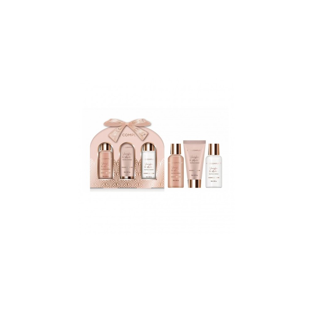Face Complex Vaniglia E Amber - Shower Gel 100 Ml + Body Lotion 100 Ml + Hand Cream 30 Ml  