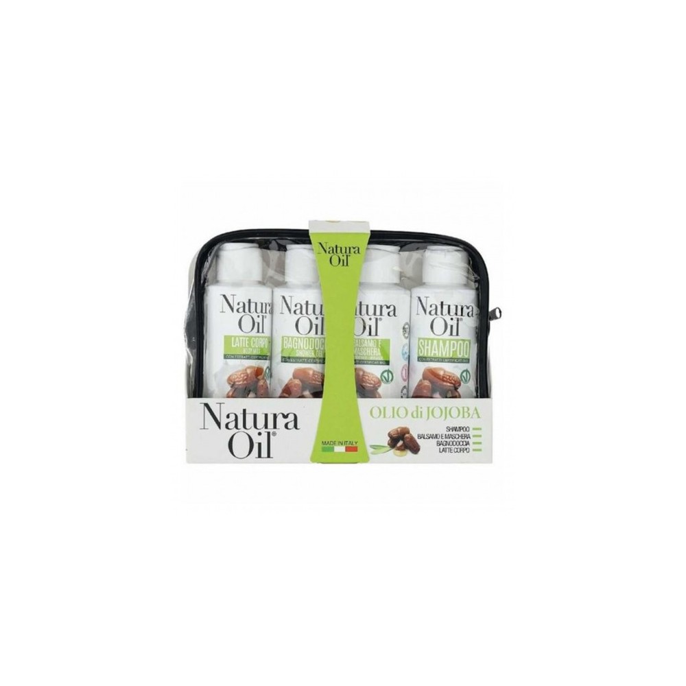 Natura Oil Olio Di Jojoba - Shampoo 100 ml + Balsamo 100 Ml + Bagnodoccia 100 Ml + Latte Corpo 100 Ml 