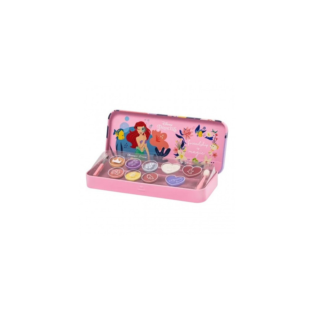 Lip Smacker Disney Princess - Custodia Per Trucchi + Lip Gloss + Shimmer Cream 