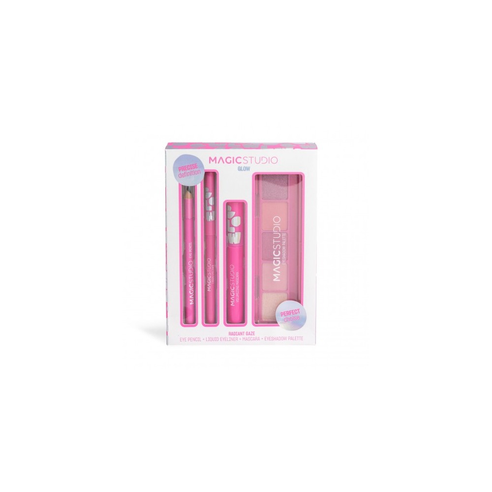 Magic Studio Radiant Gase - Eye Pencil + Liquid Eyeliner + Mascara + Eyeshadow Palette 